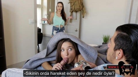 kız kızın amına kolunu